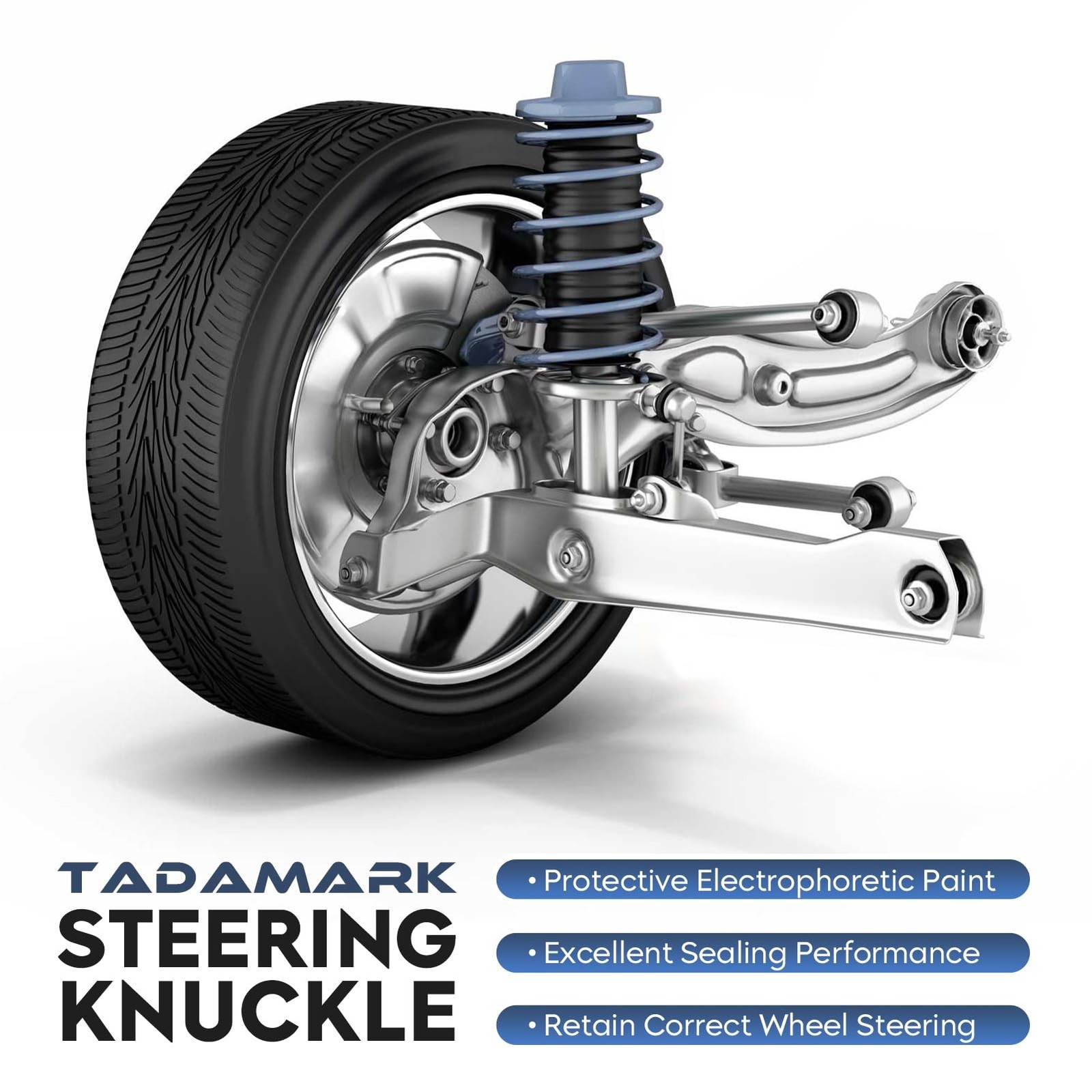 TadaMark Front Left Steering Knuckle & Wheel Bearing Hub Assembly Fit for Che…