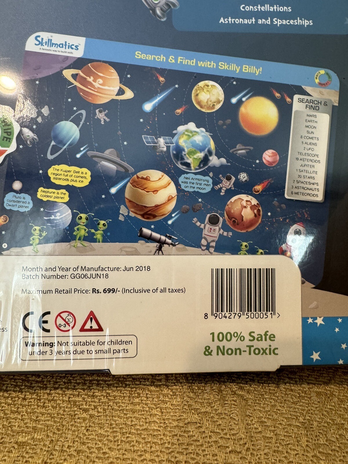 Skillmatics Write And Wipe Activity Mats SPACE EXPLORERS Ages 6-9 NEW