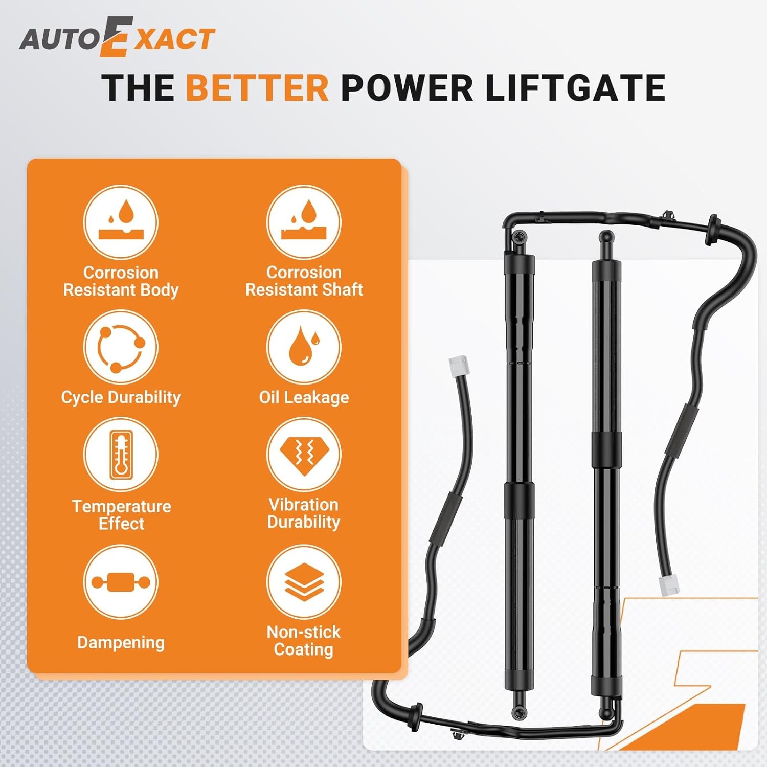 Rear Hatch Lift Struts Fit for 2014-2019 Toyota Highlander, Power Liftgate