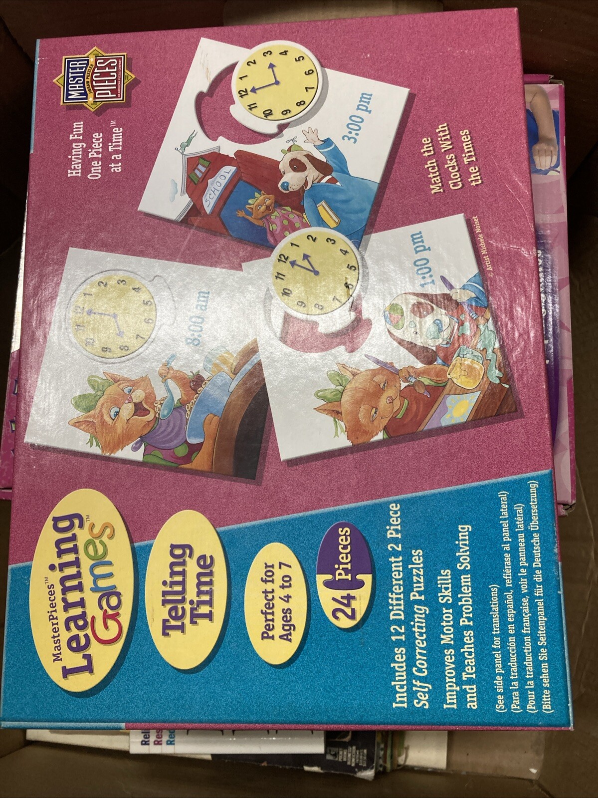Telling Time Masterpieces Learning Games