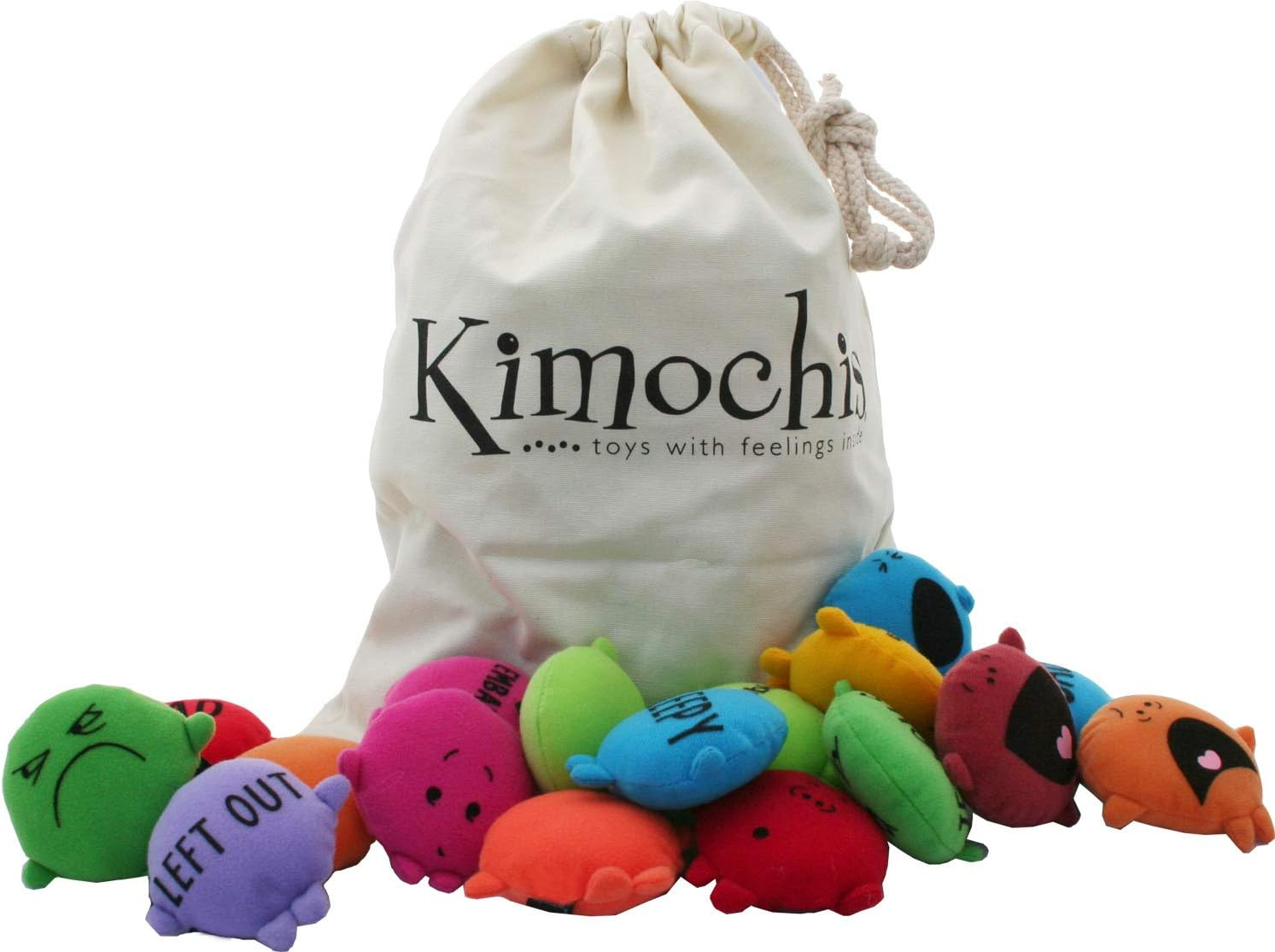 2086-MIXEDBAG Feelings Toy Set – 33 Colorful Emotion Bags for Kids