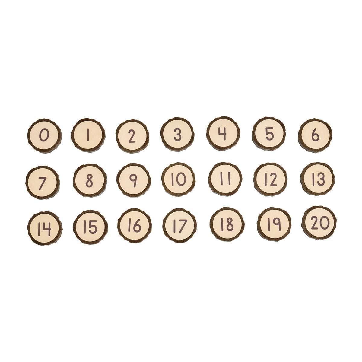 Kaplan Early Learning Magnetic Wood Cookie Counters – 21 Pieces