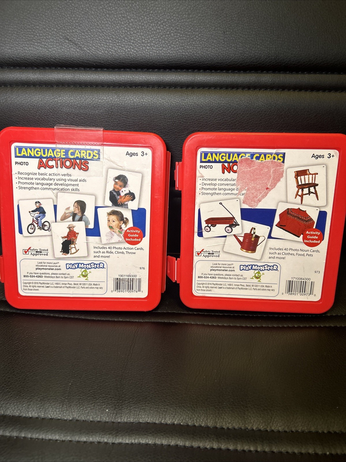 Lauri Language Cards Ages 3+ Photo Actions & Nouns COMPLETE Play Monster Speech