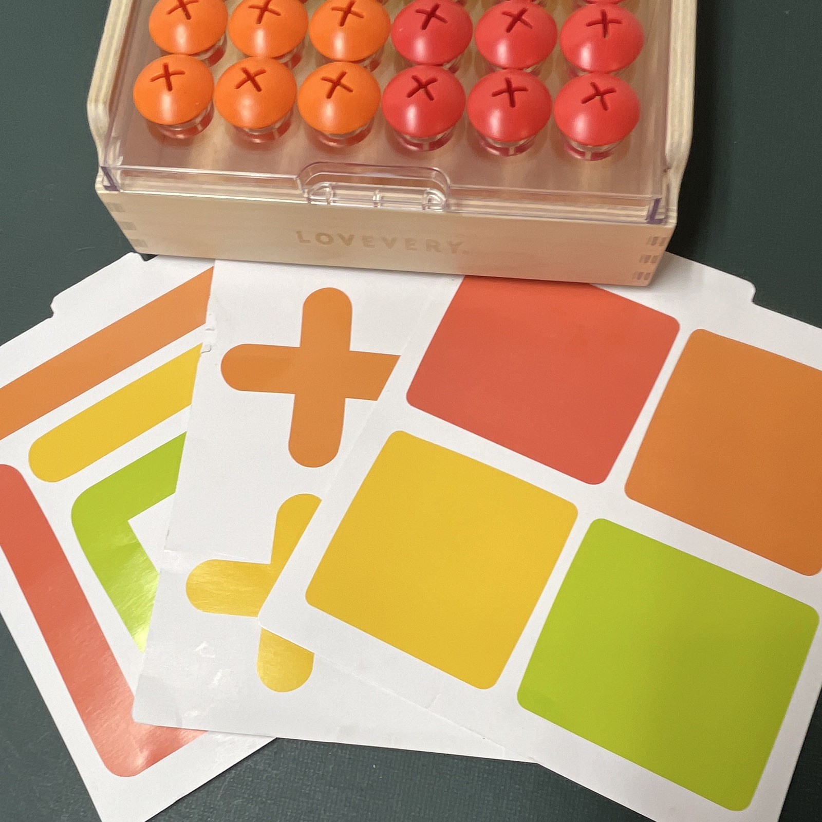Lovevery Educational Toy Set Color Sorting Board & Color Cards lot of 3