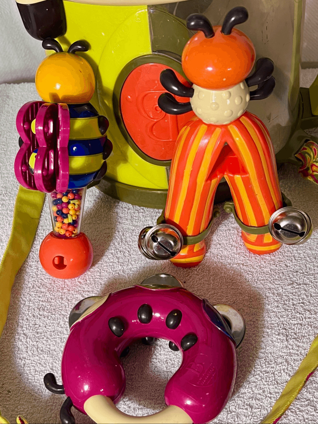 Just B Parum Pum Pum Drum Musical Instruments Set Bugs Play Toddler Kids Toys