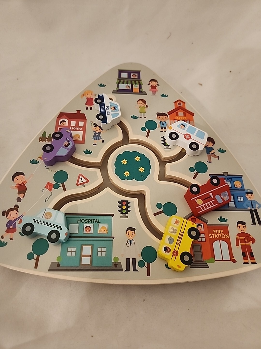 Wooden Color Sorting Maze Educational Toys For Toddlers Learning Fine Motor