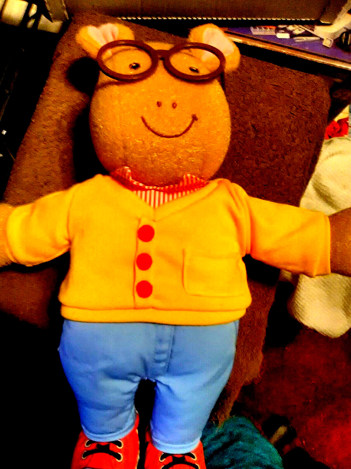 Hasbro~Arthur Talking Doll PBS 1996 Playskool Stuffed Toy Doll