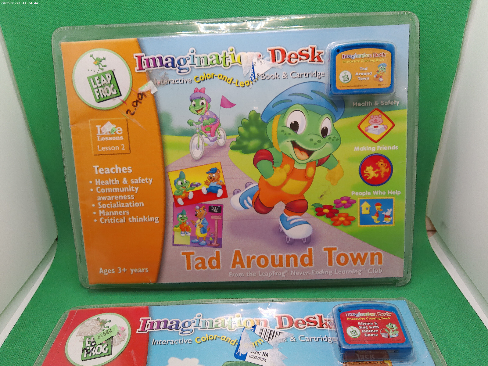 Leap Frog Leap Pad Imagination Desk Tad Around Town Rhyme Sing Mother Goose lot