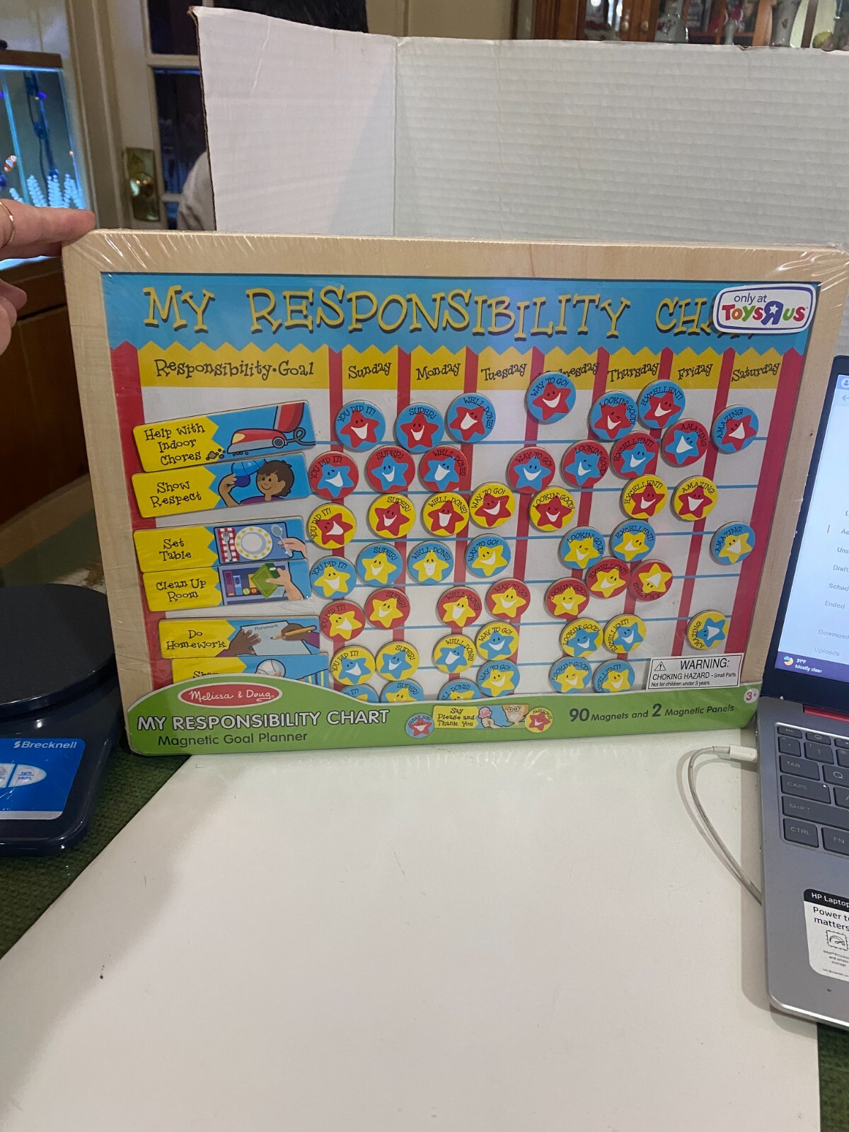 MELISSA & DOUG MY RESPONSIBILITY CHART WEEKLY GOALS & RESPONSIBILITY FOR KIDS