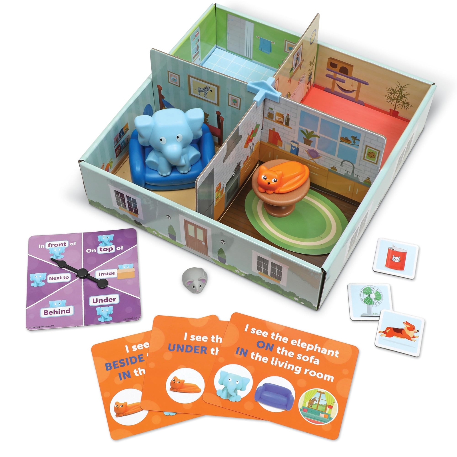 Learning Resources Elephant in the Room Positional Words Activity Set