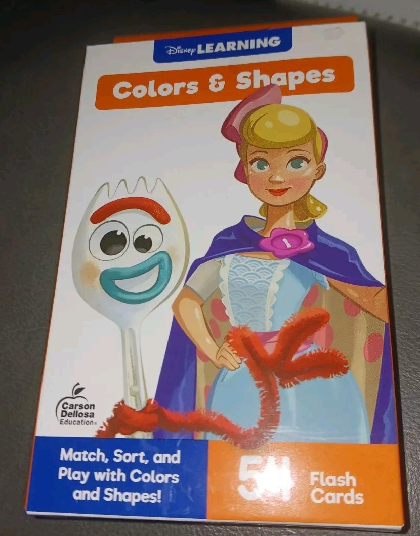 Toy Story 4 Colors and Shapes Flashcards 54 Learning Cards Brand NEW