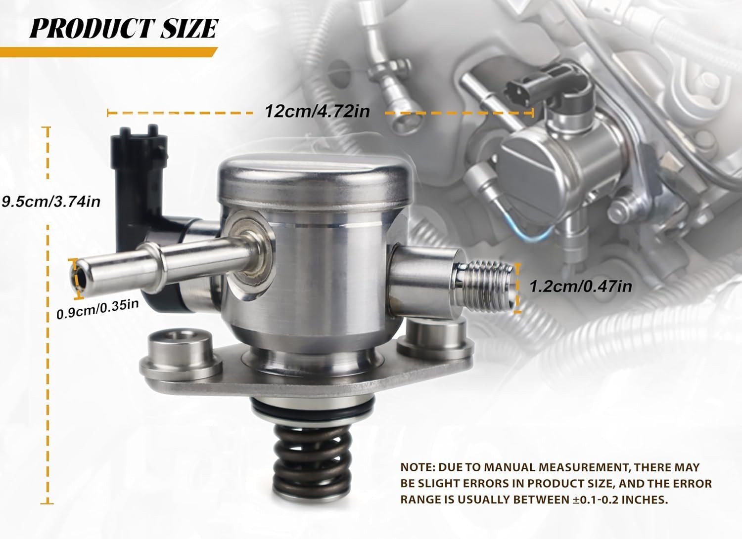 High Pressure Fuel Pump Compatible with Buick Sport & GMC Terrain 2010-2017 2.4L