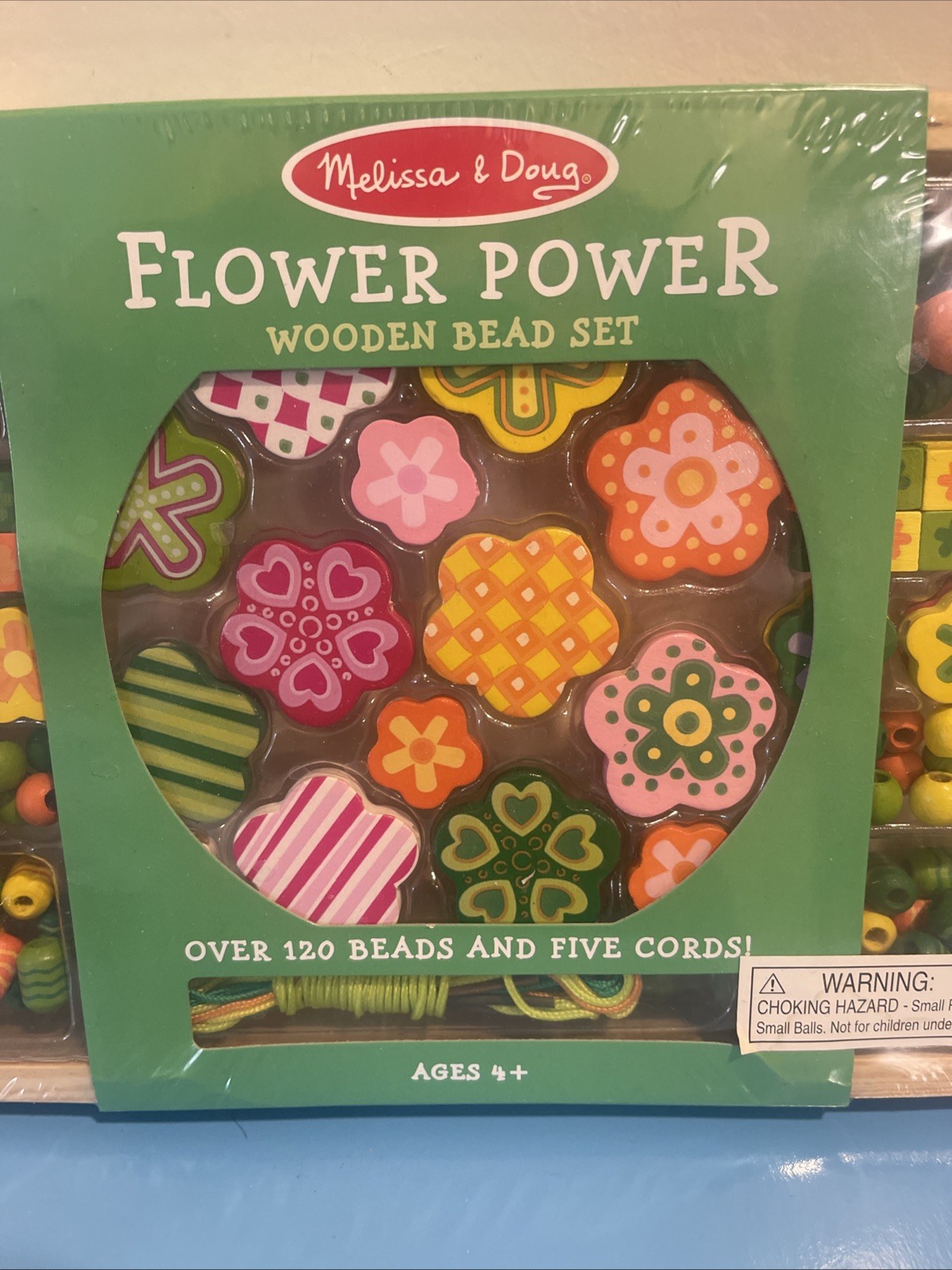 Melissa & Doug Flower Power Wooden Bead Set Ages 4+