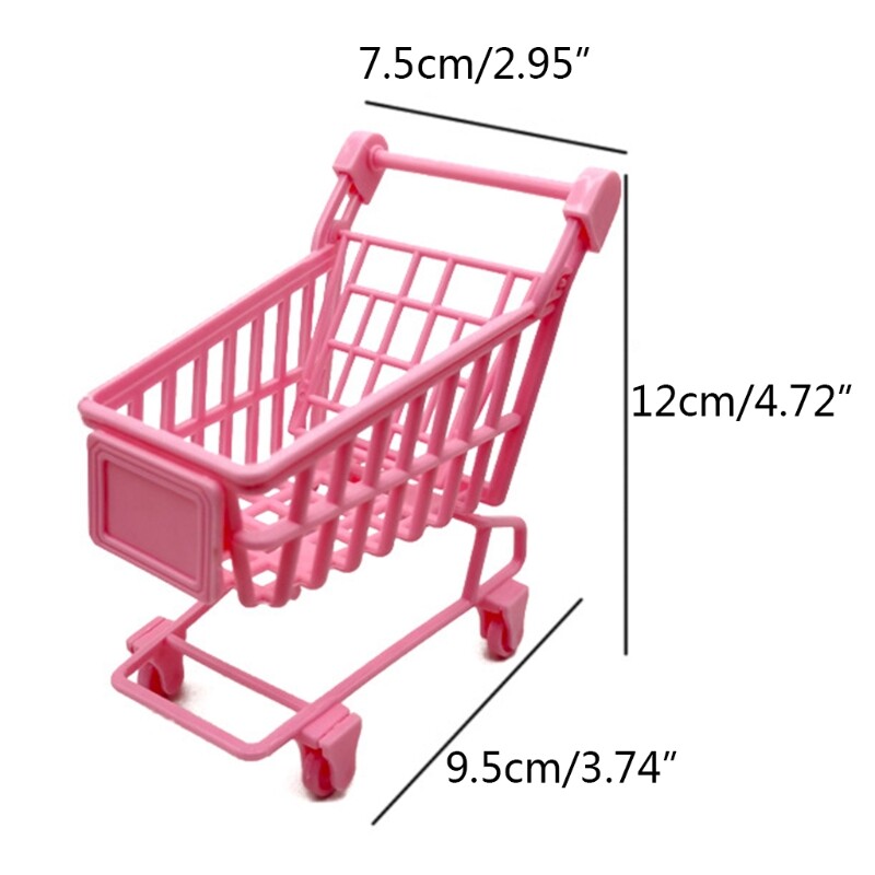 Desk Decoration Baking Accessories Miniature Shopping Cart Interactive Playset