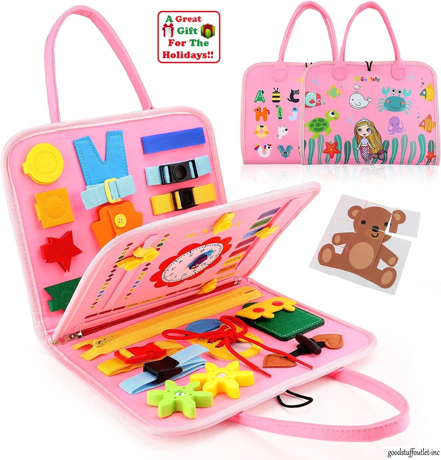 Activity Sensory Learning Toy Montessori Board, Preschool Kids Toys. Ship Fast!