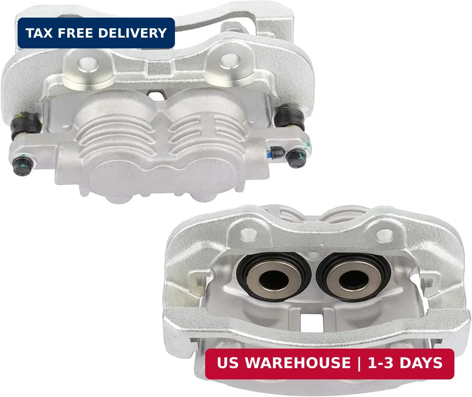 Rear Left & Right Disc Brake Caliper Assembly with Bracket for 02-06 Cadillac Es