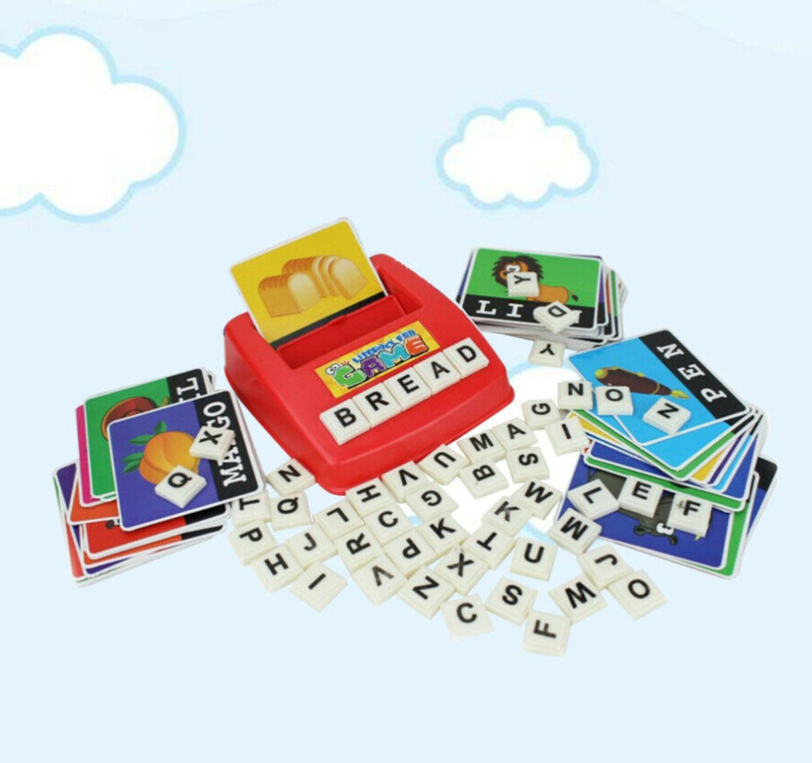 1 Set Literacy Fun Game Words Learning Card for Kids Toddlers Children 113 Piece
