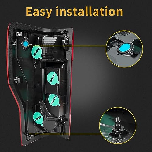 Right Passenger Side Rear Tail Light Assembly for 2020-2022 Ford F250/F350/F450