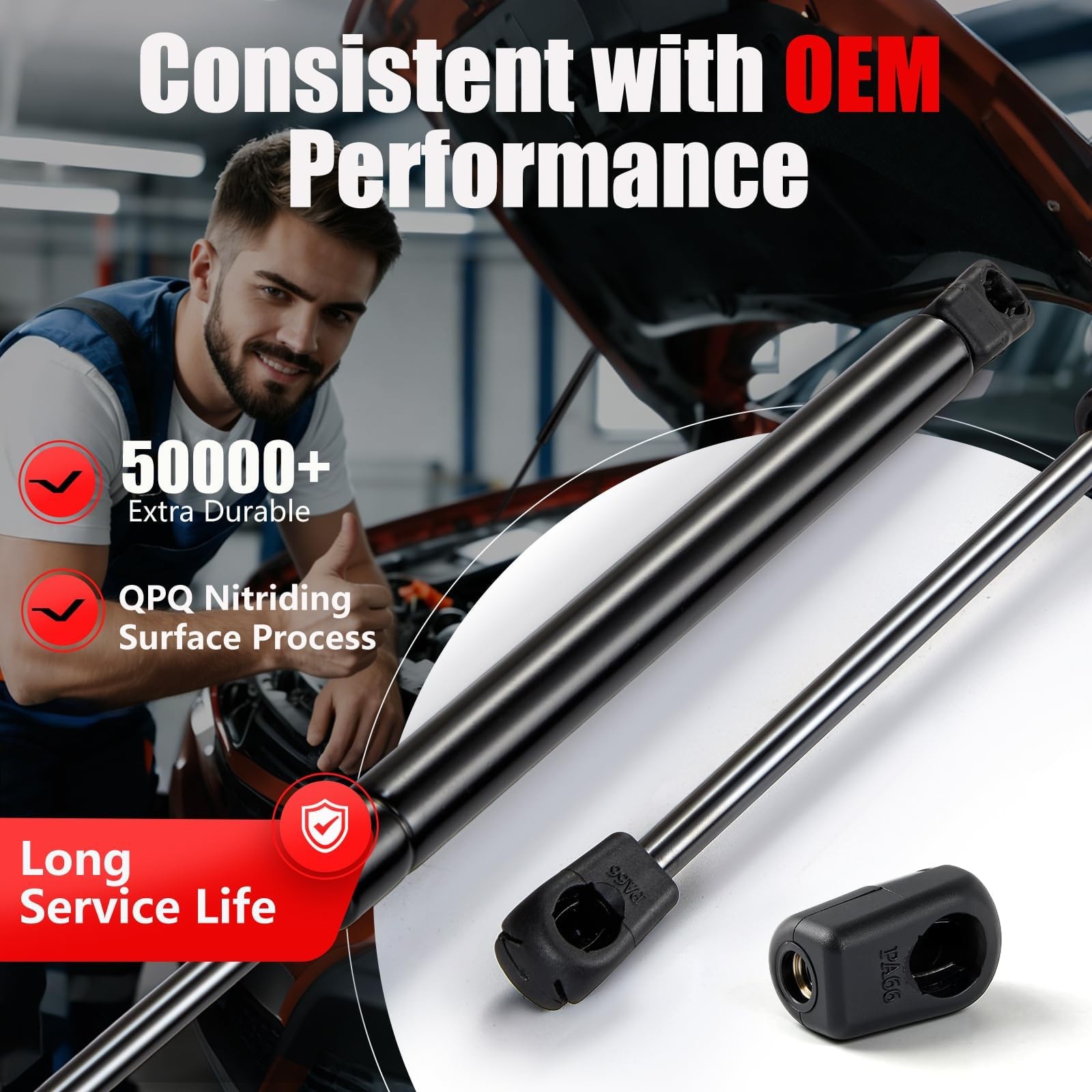 Vepagoo Hood Struts Lift Support for Ford F250 F350 F450 F550 2008 2009 2010,…