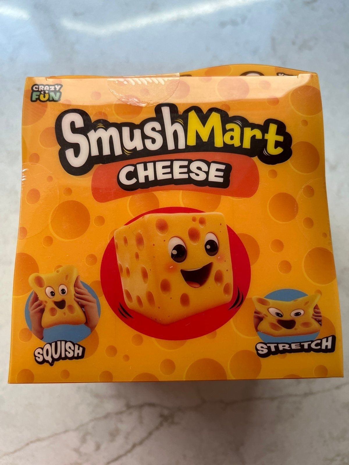RMS Smush Mart-Cheese Squish toy fidget-NEW!