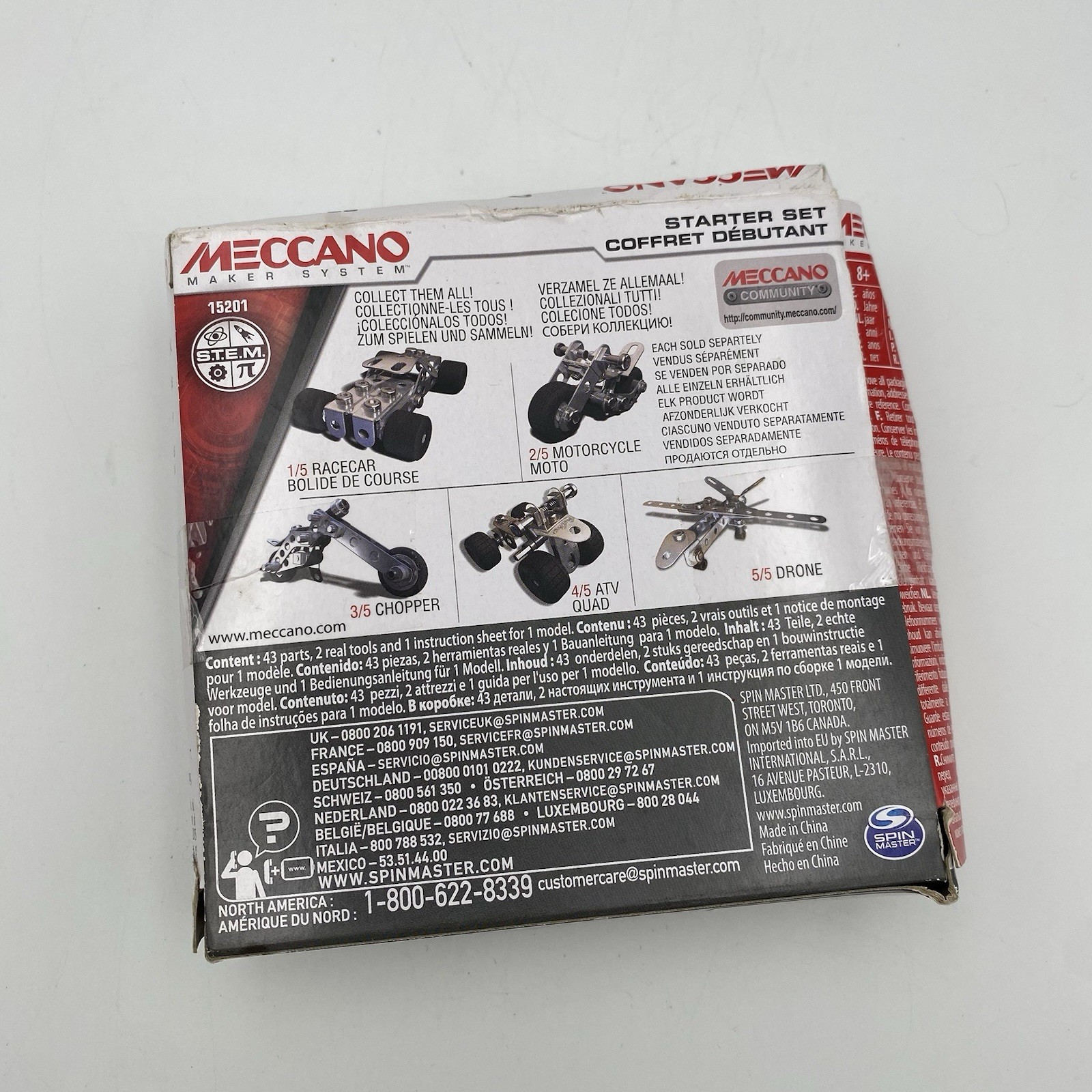 Meccano Maker System Starter Set Drone 15201 Erector Set Metal