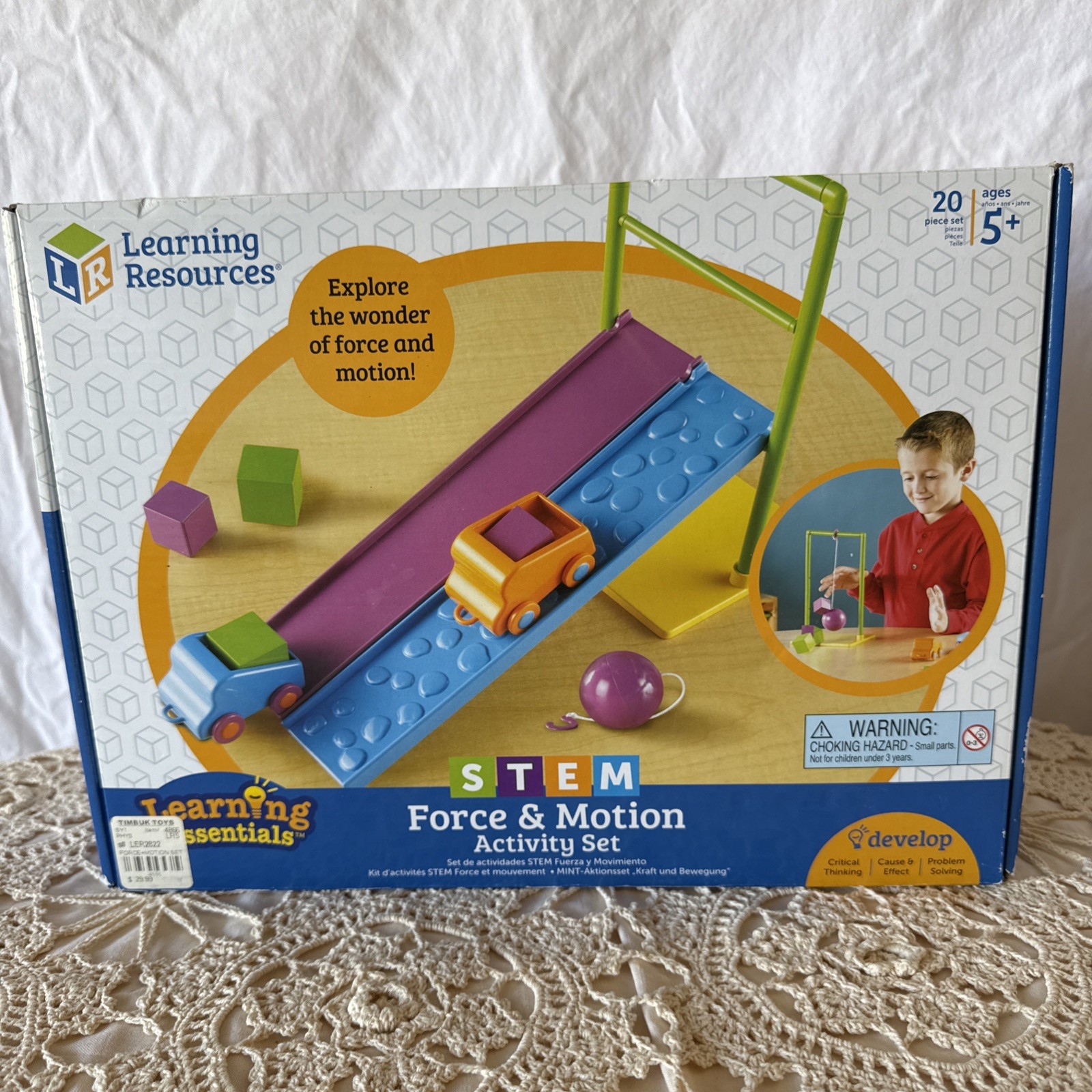 STEM Learning Resources LER2822 Force & Motion Activity Set – 20 Piece Set NIB