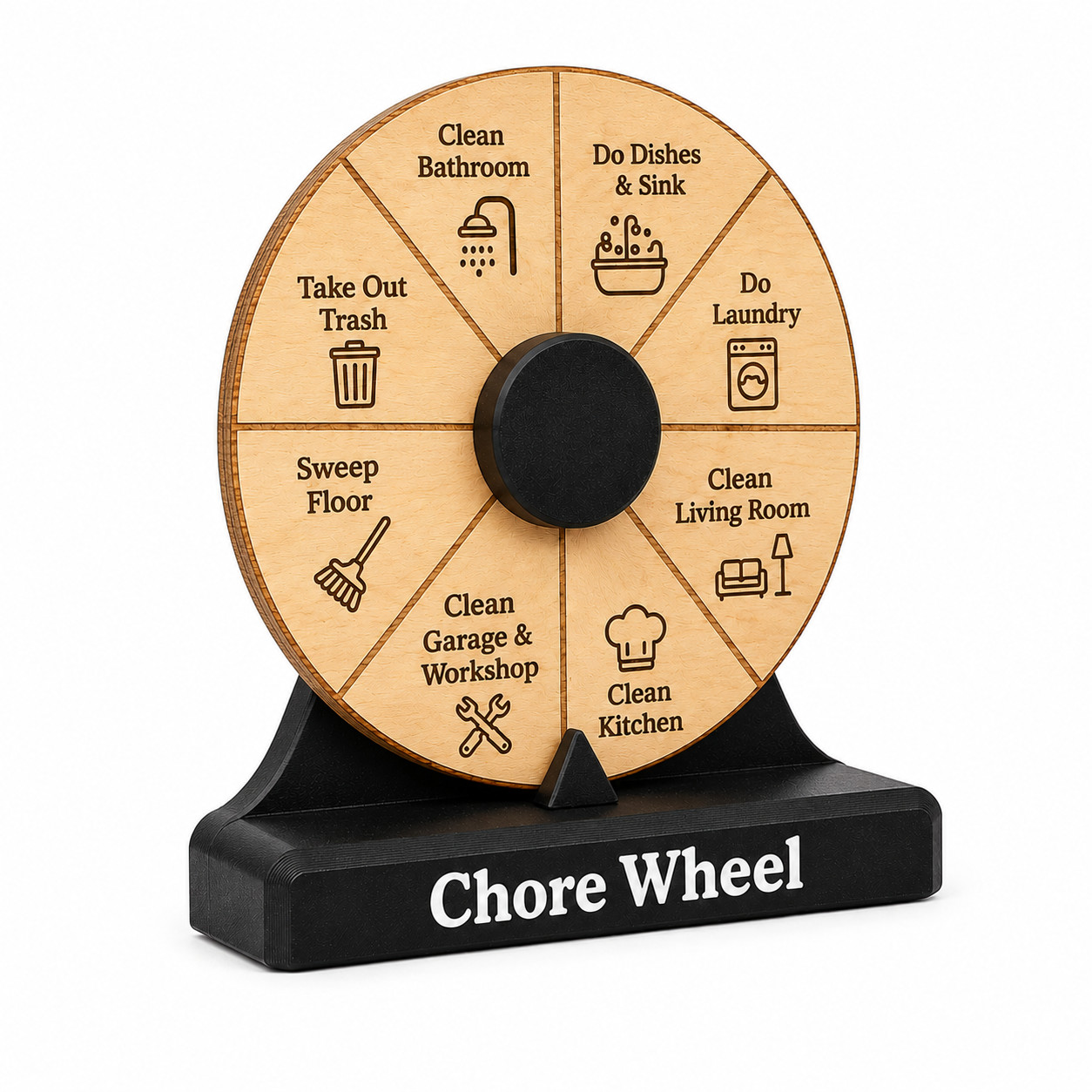 Chore Wheel with Stand, Family Chore Chart for Kids, Spinner Wheel, Spin Wheel