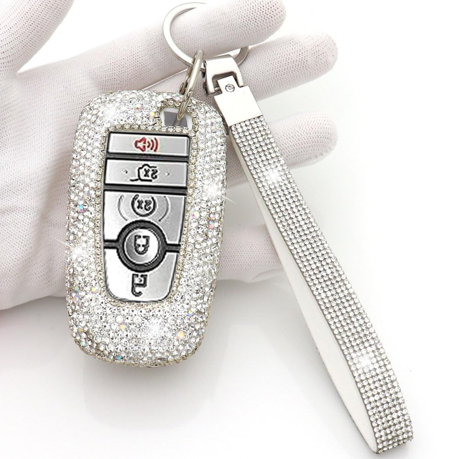 Key Fob Cover Case Keychain Compatible with Ford Explorer Edge Mustang Fusion…