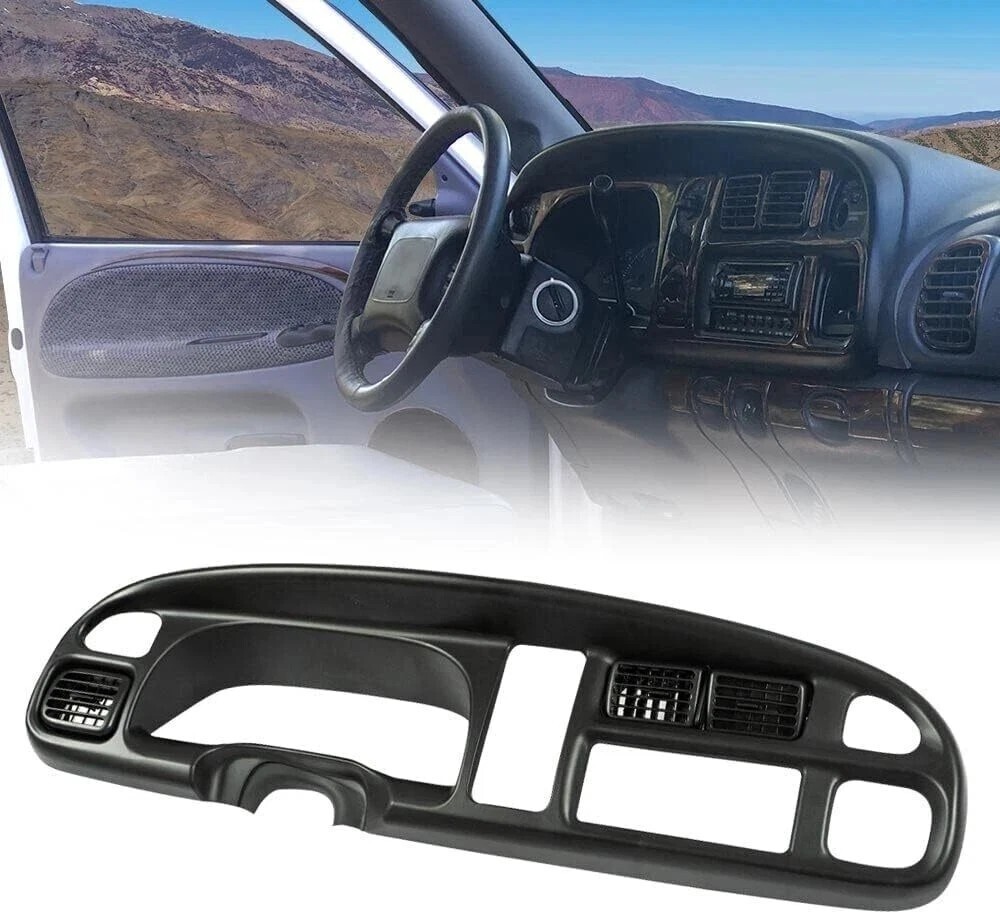 PIT66 Dash Board Bezel Cover Compatible with 1998 1999 2000 2001 2002 Dodge Ram