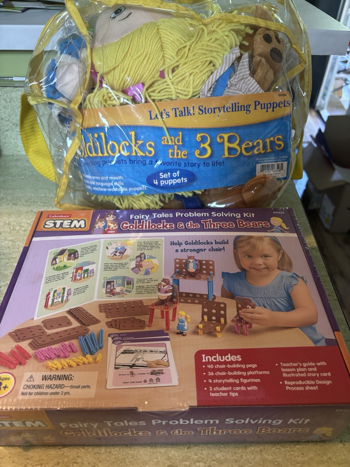 Lakeshore STEM Fairy Tales Goldilocks & The Three Bears Problem Solving Kit NEW