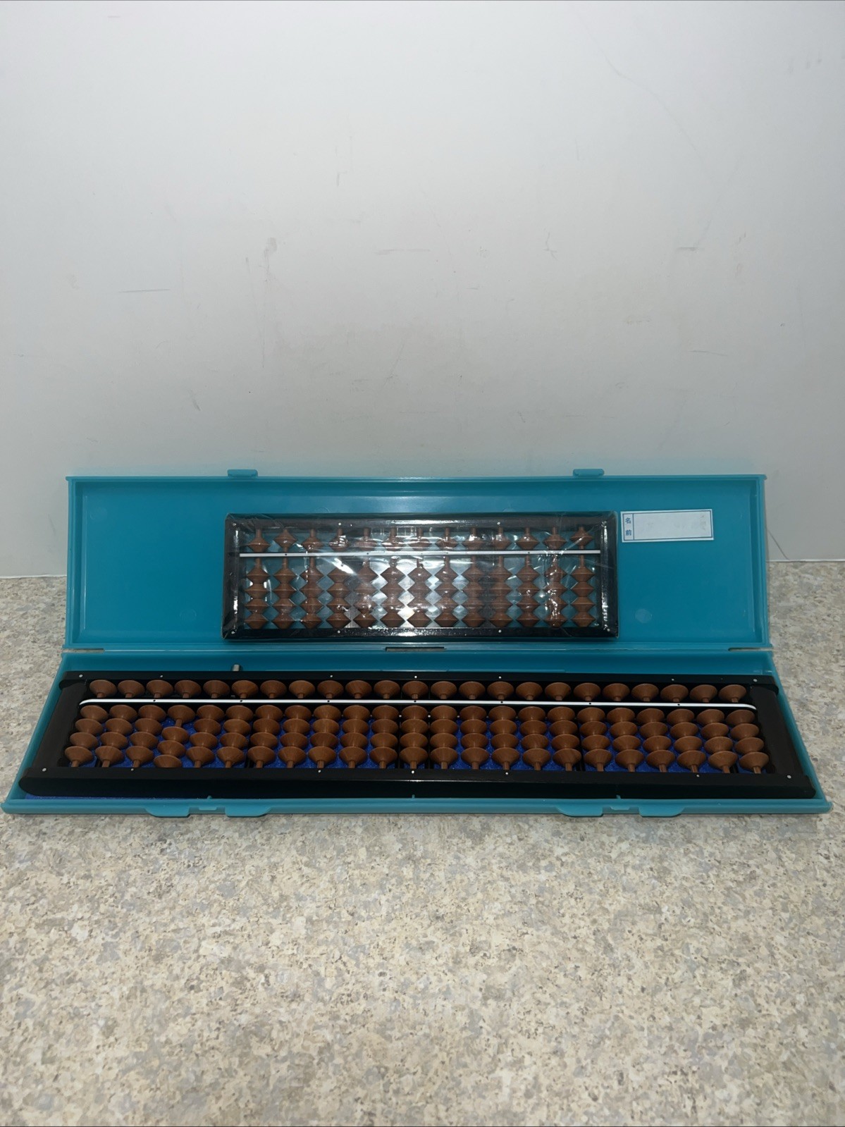 2 Maruichi Abacus Soroban 23 & 13 digits One-Touch Wooden +Inlays+Case