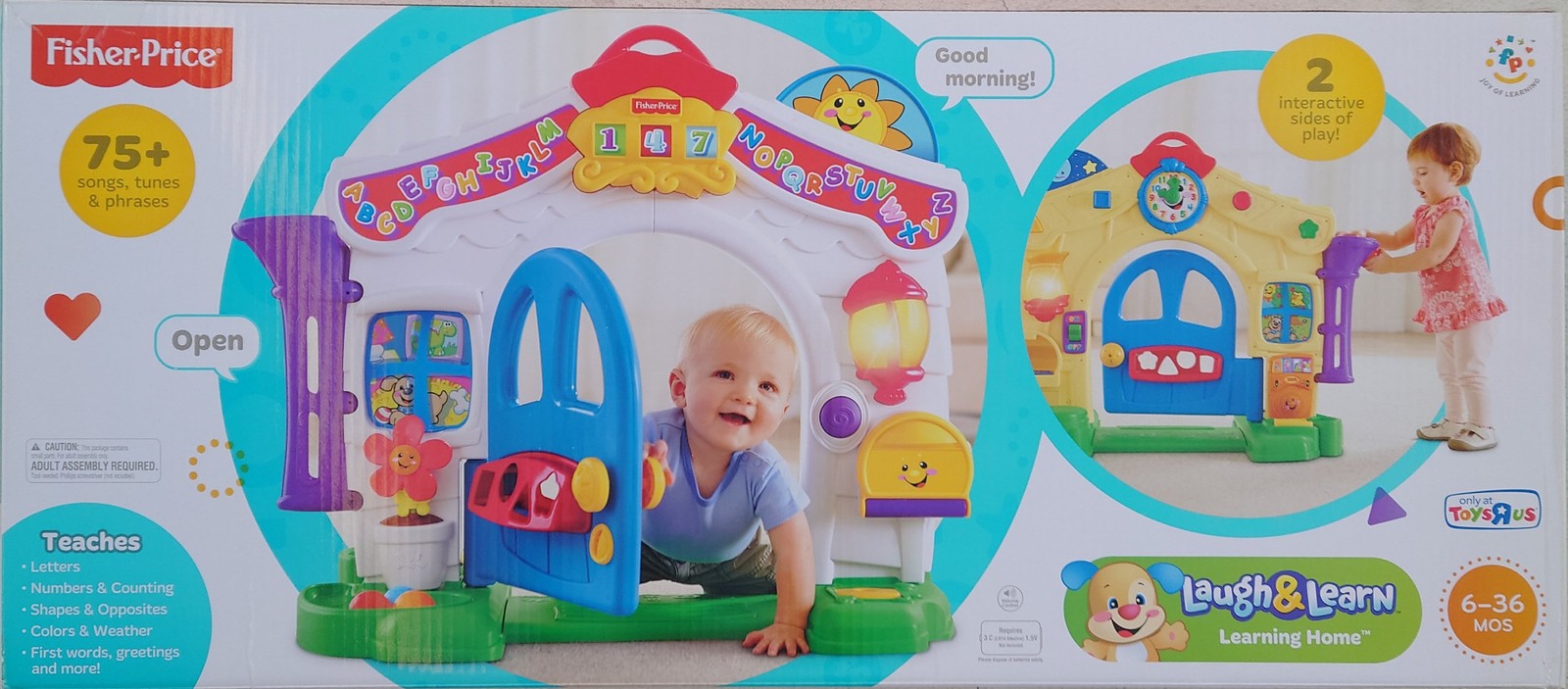 Fisher-Price LAUGH & LEARN LEARNING HOME, Electronic ABC 123 Toy, Baby/Toddler