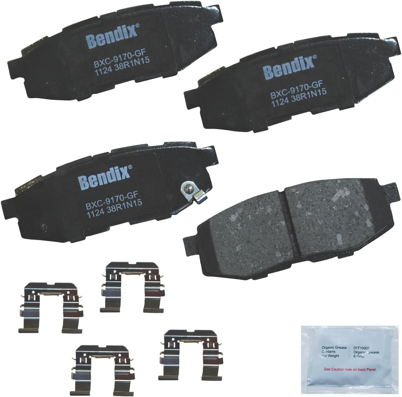 Bendix Priority1 Ceramic CFC1124 Brake Pads Set For Scion Subaru Toyota Vehicles