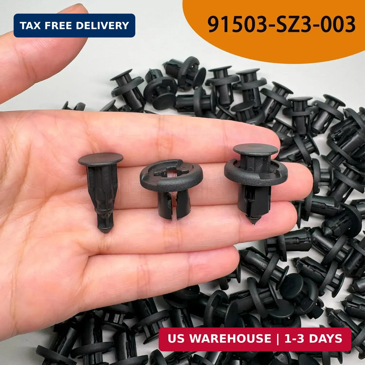 100PCS Bumper Clips for Honda – Front Bumper Clips Fit for Honda Acura Accord Ci