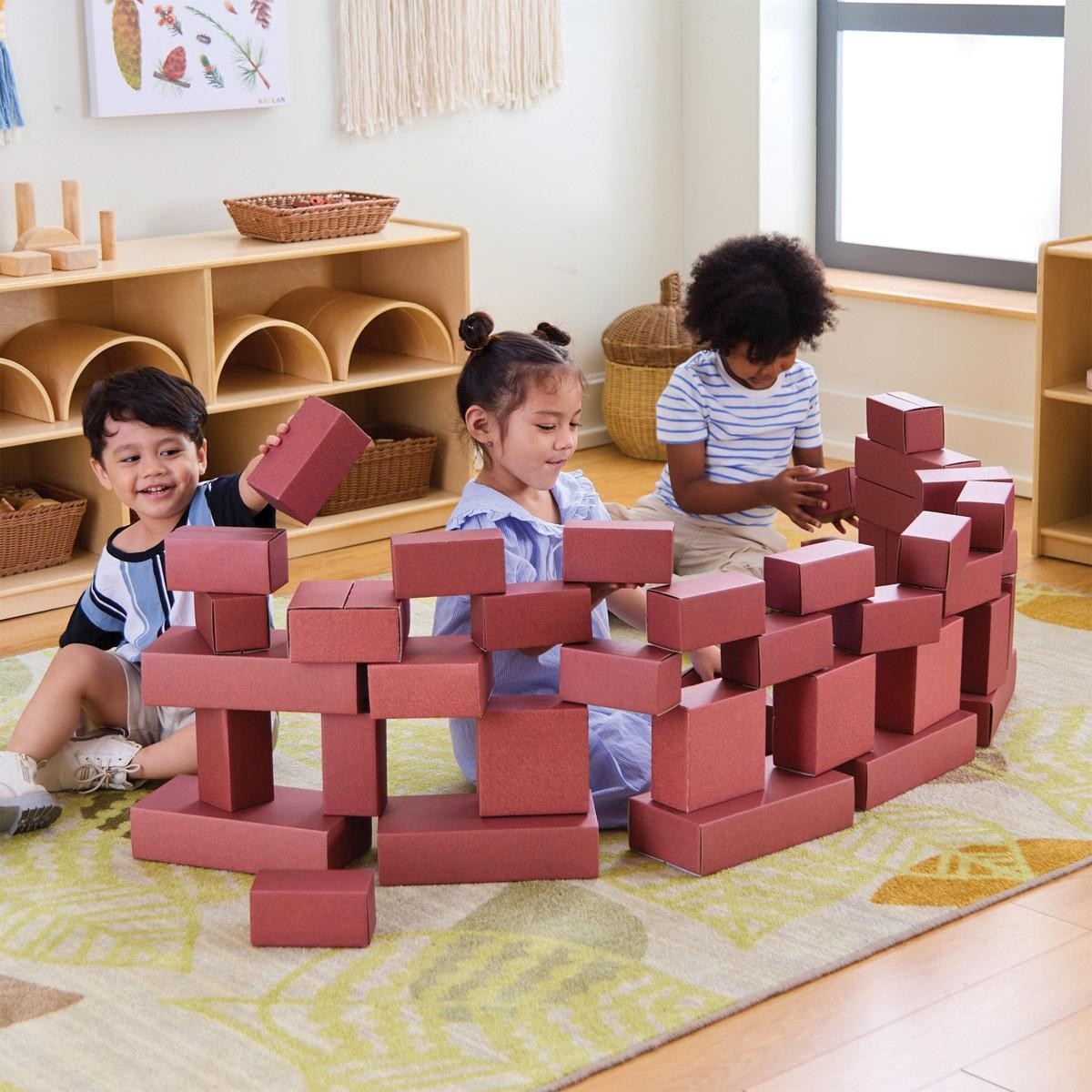 Kaplan Early Learning Jumbo Brick Blocks – 40 Pieces