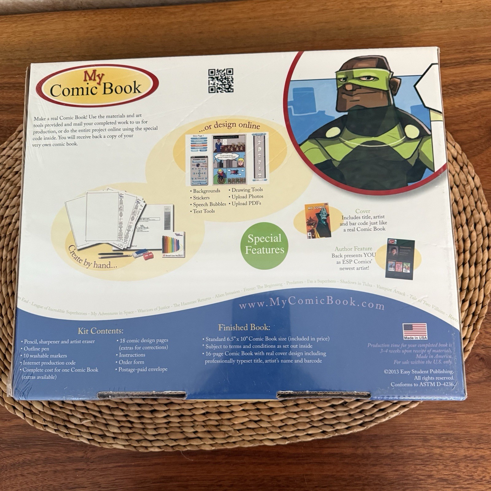 New My Comic Book Kit by Easy Student Publishing-Create & Print Your Own Comic!