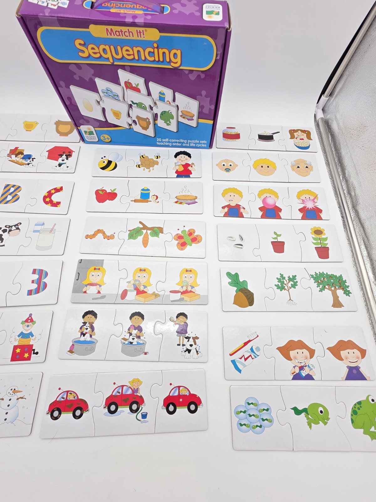 Learning Journey Match It Sequencing 20-3 Pc Puzzle Sets Self Correcting Puzzles