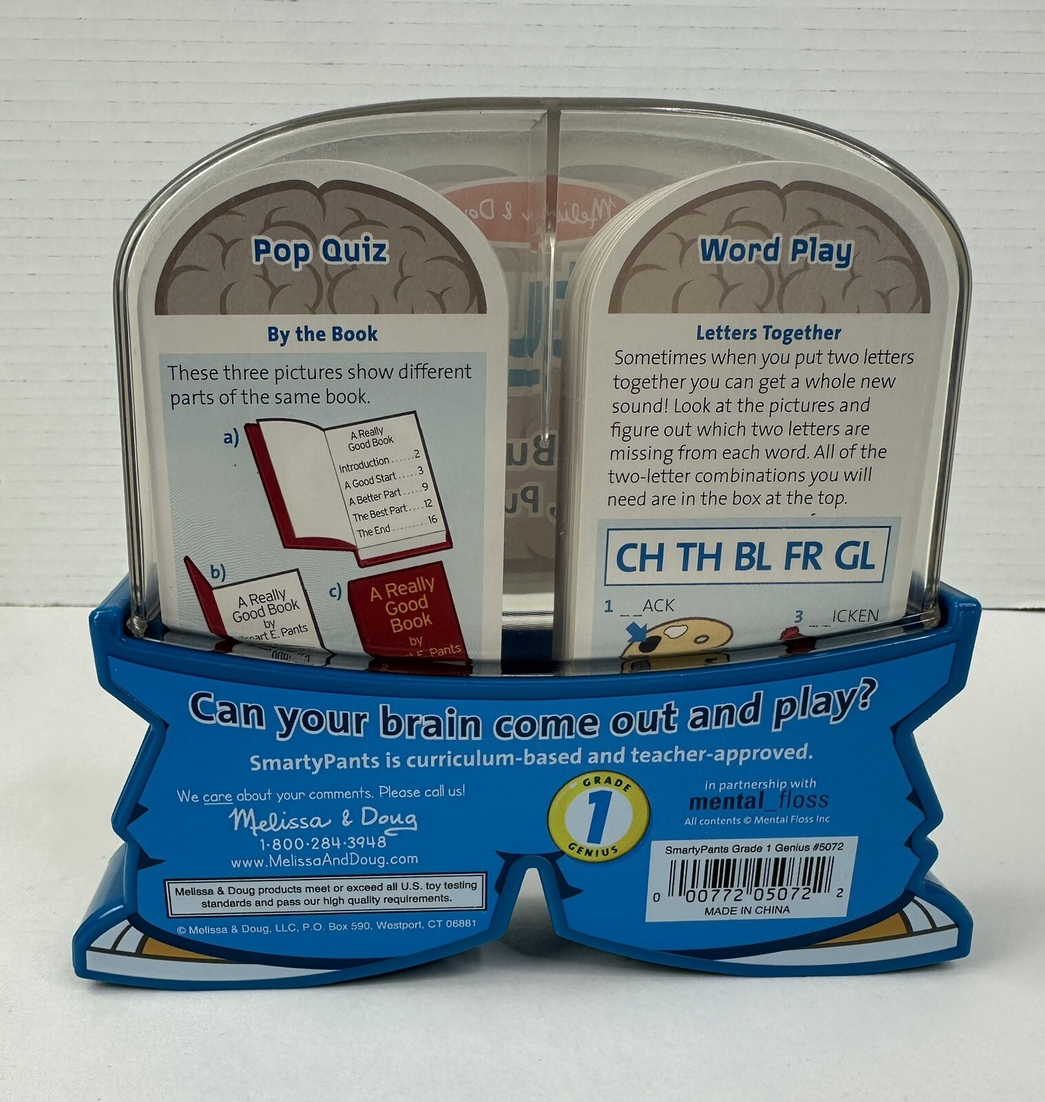 Smarty Pants Grade 1 Genius Melissa & Doug 120 Brain Building Cards with case!