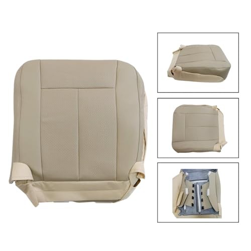 FZJDSD Tan Driver & Passenger Bottom Perforated Microfiber Leather Microfiber