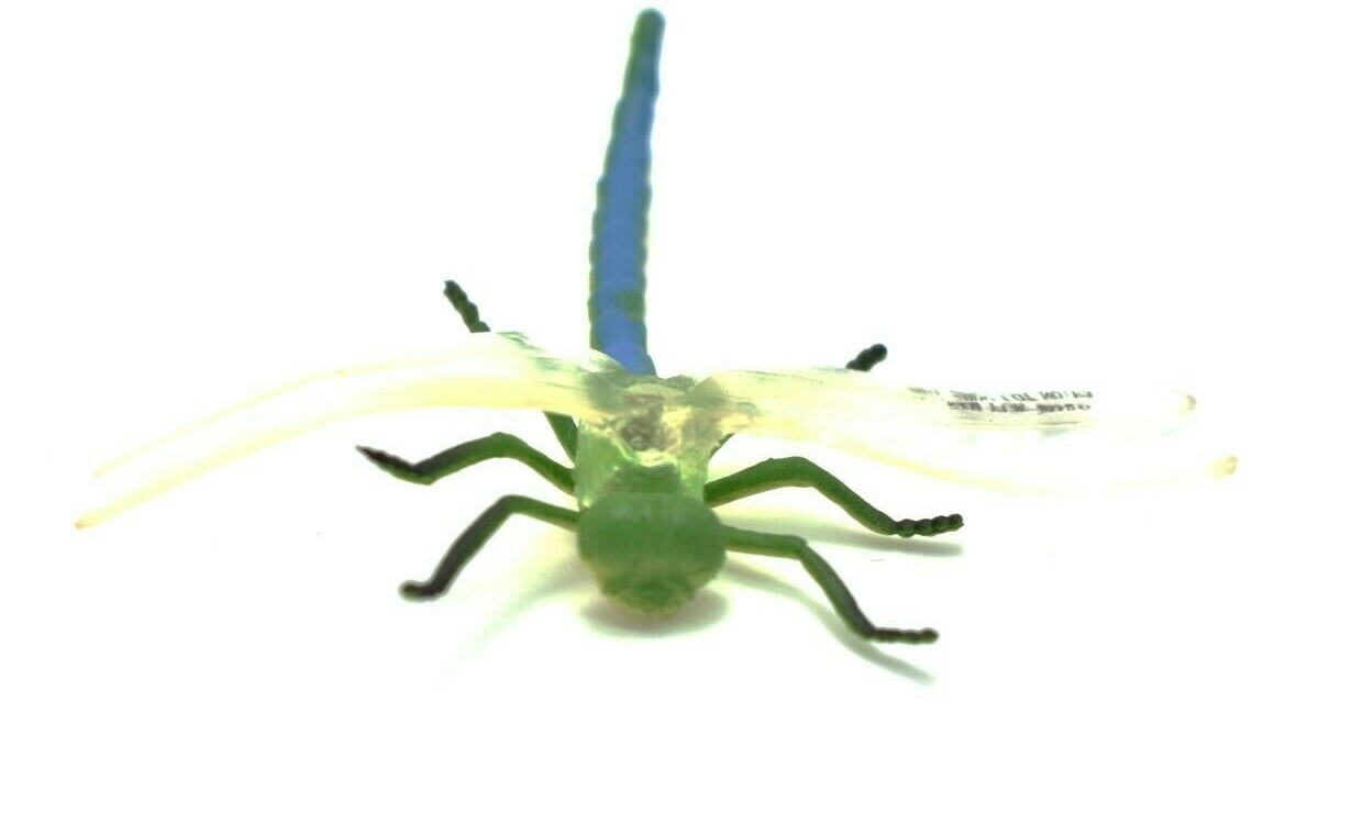 Dragonfly, Green & Blue, Very Nice Rubber Reproduction 3″ F1052 B190