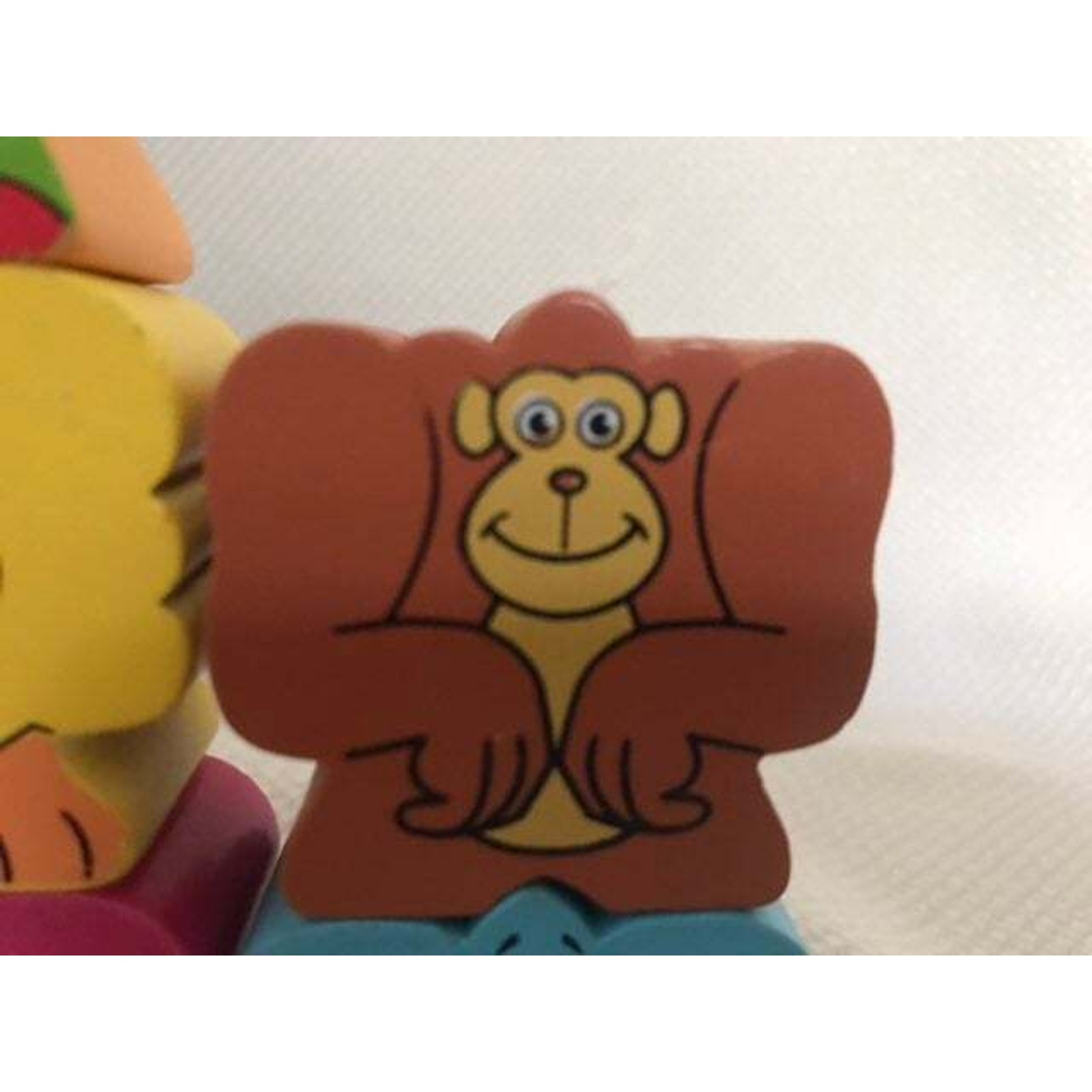 Colorful Wooden Block Circus Elephants – Animals for stacking and creative play