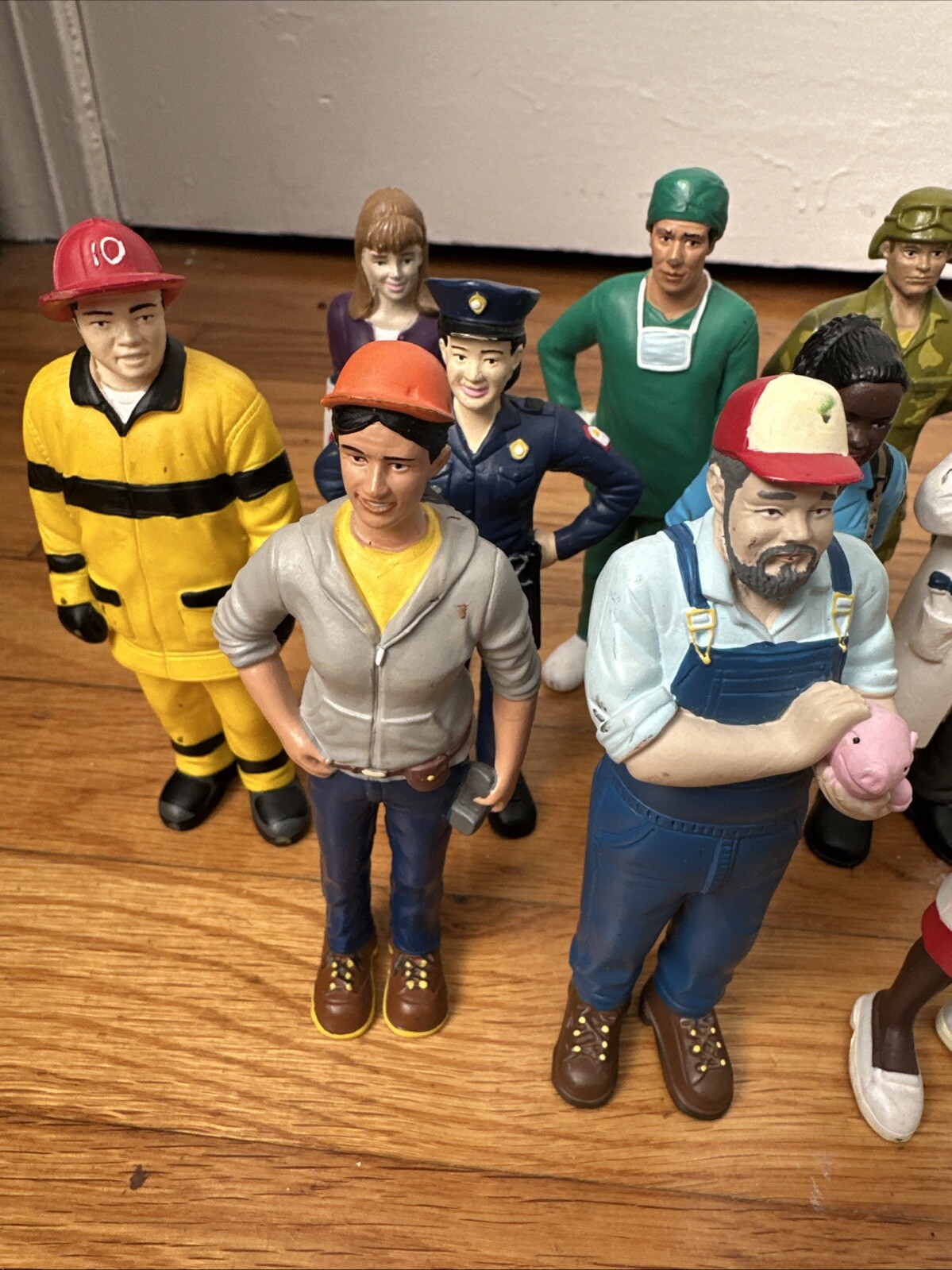 Lakeshore Learning PVC Toy Figures 1990s People Careers Community Lot Of 12