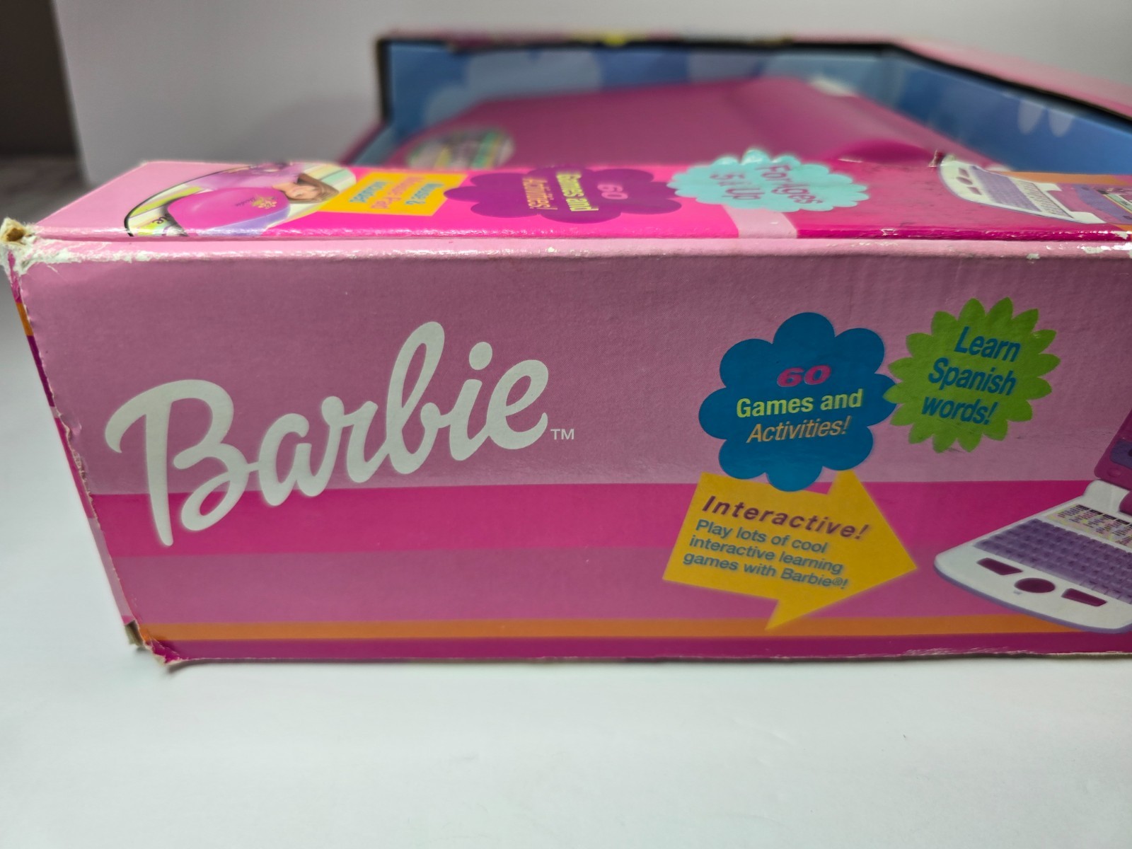 Barbie B-Book Learning Laptop Mattel 60 Games & Activities Y2K Toy 2003 – NIB