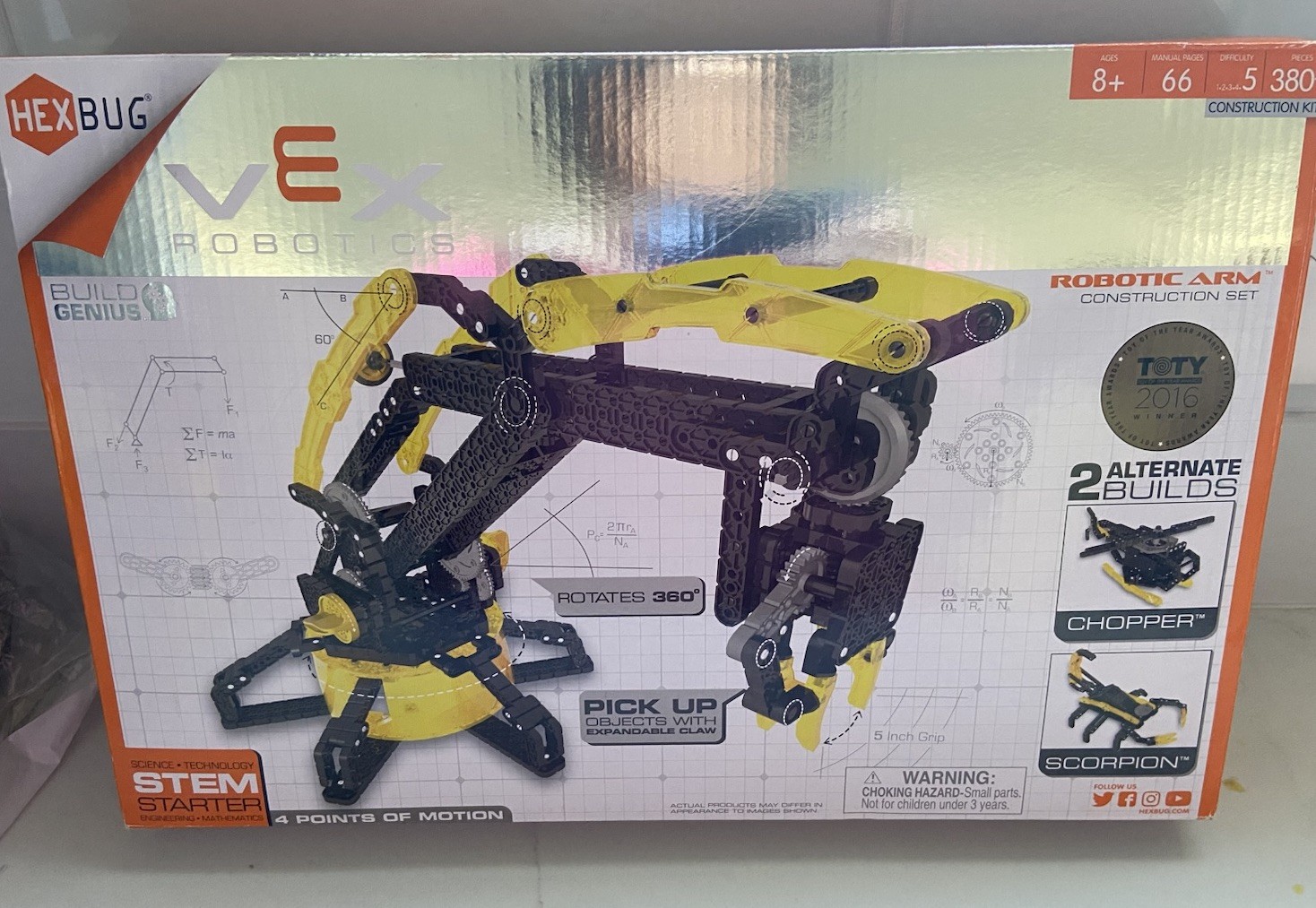HEXBUG VEX Robotic Arm Construction Kit 380+ Pcs NEW
