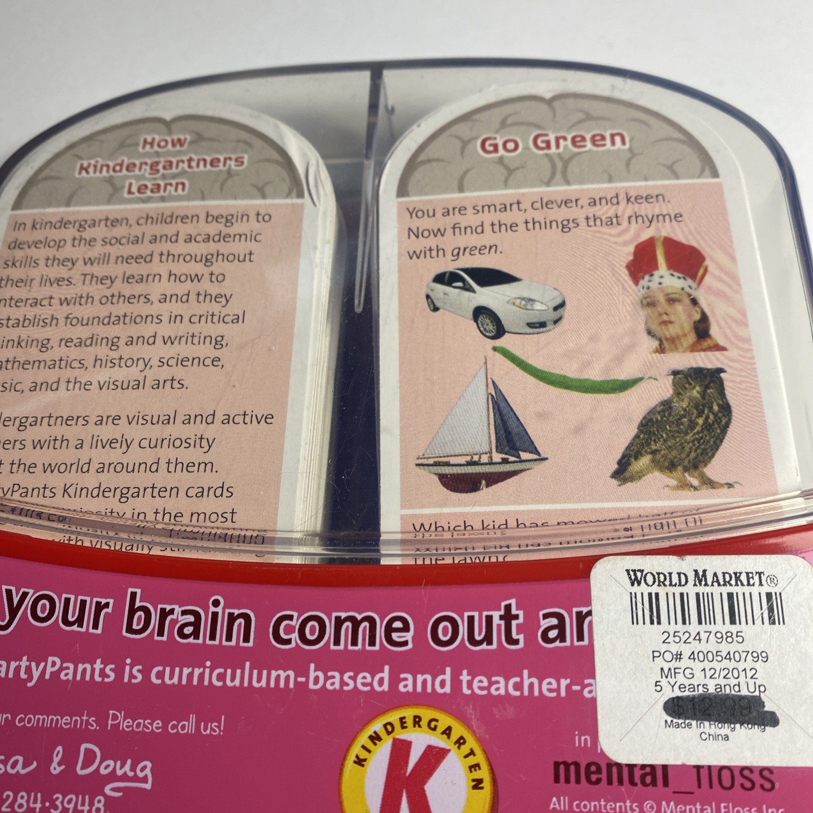 Melissa & Doug Smarty Pants Kindergarten 108 Brain-Building Cards Games Puzzles