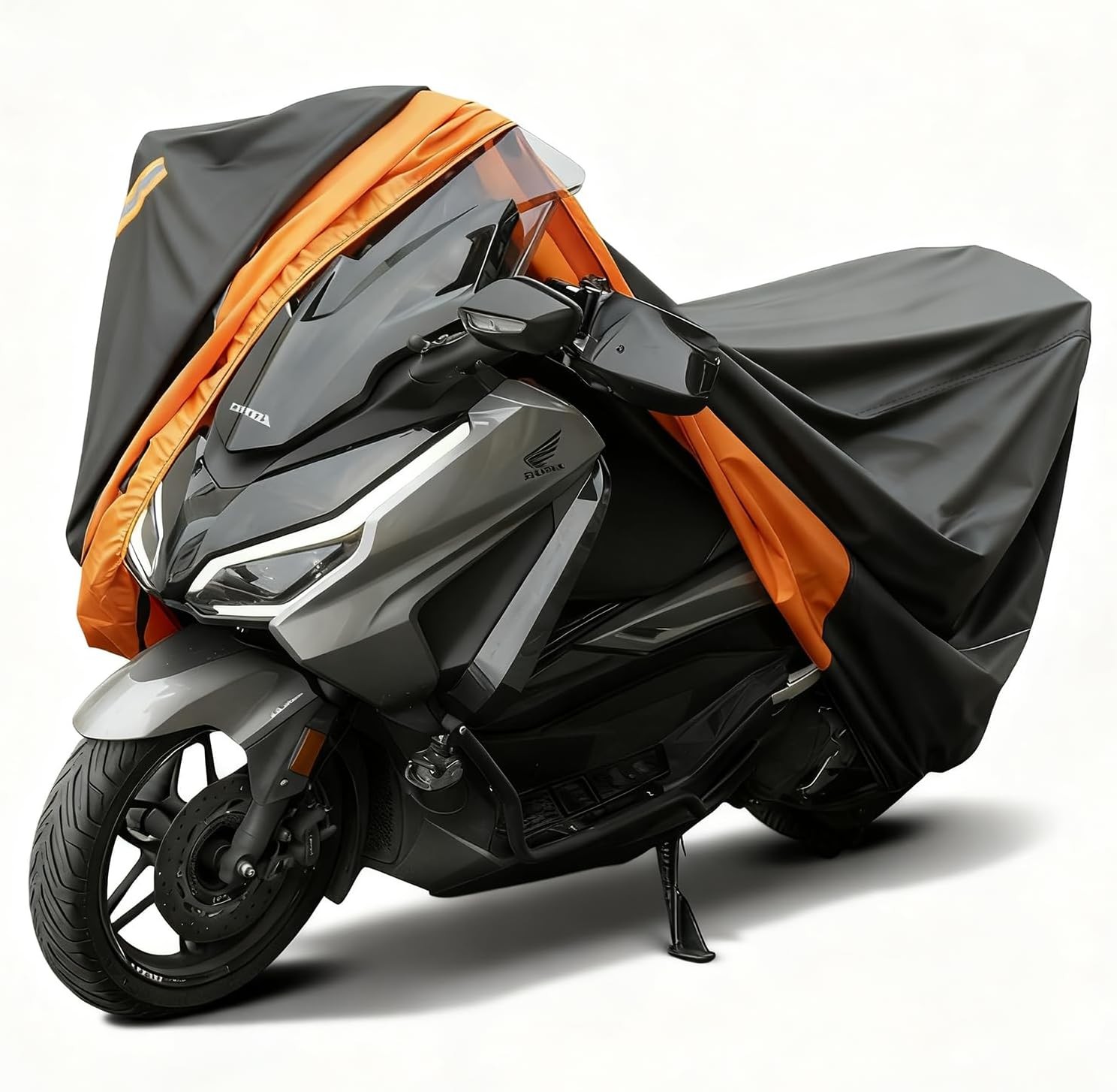 Favoto Motorcycle Cover Waterproof Outdoor – Fits up to 96.5″ Motorbikes 420D Ox