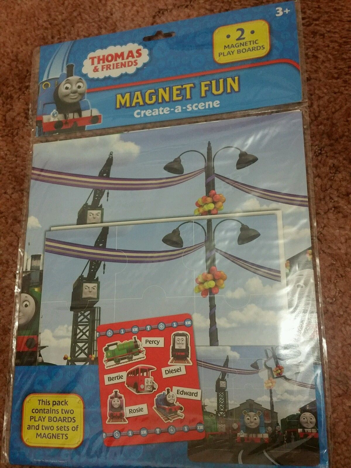 2 sets Thomas & Friends – Magnet Fun – Create-a-Scene (2 x Magnetic Play Board