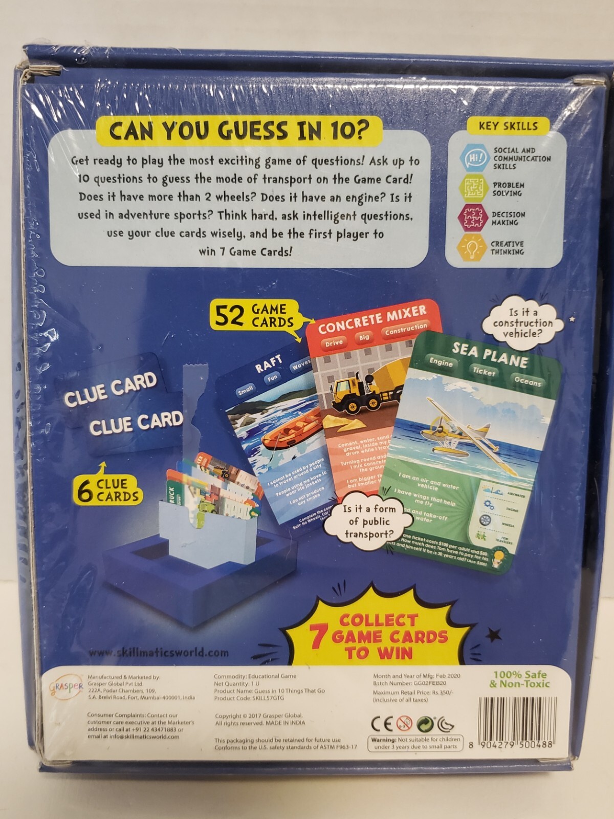 Quick Card Game of Smart Questions Super Fun for Travel Things That Go Brand New