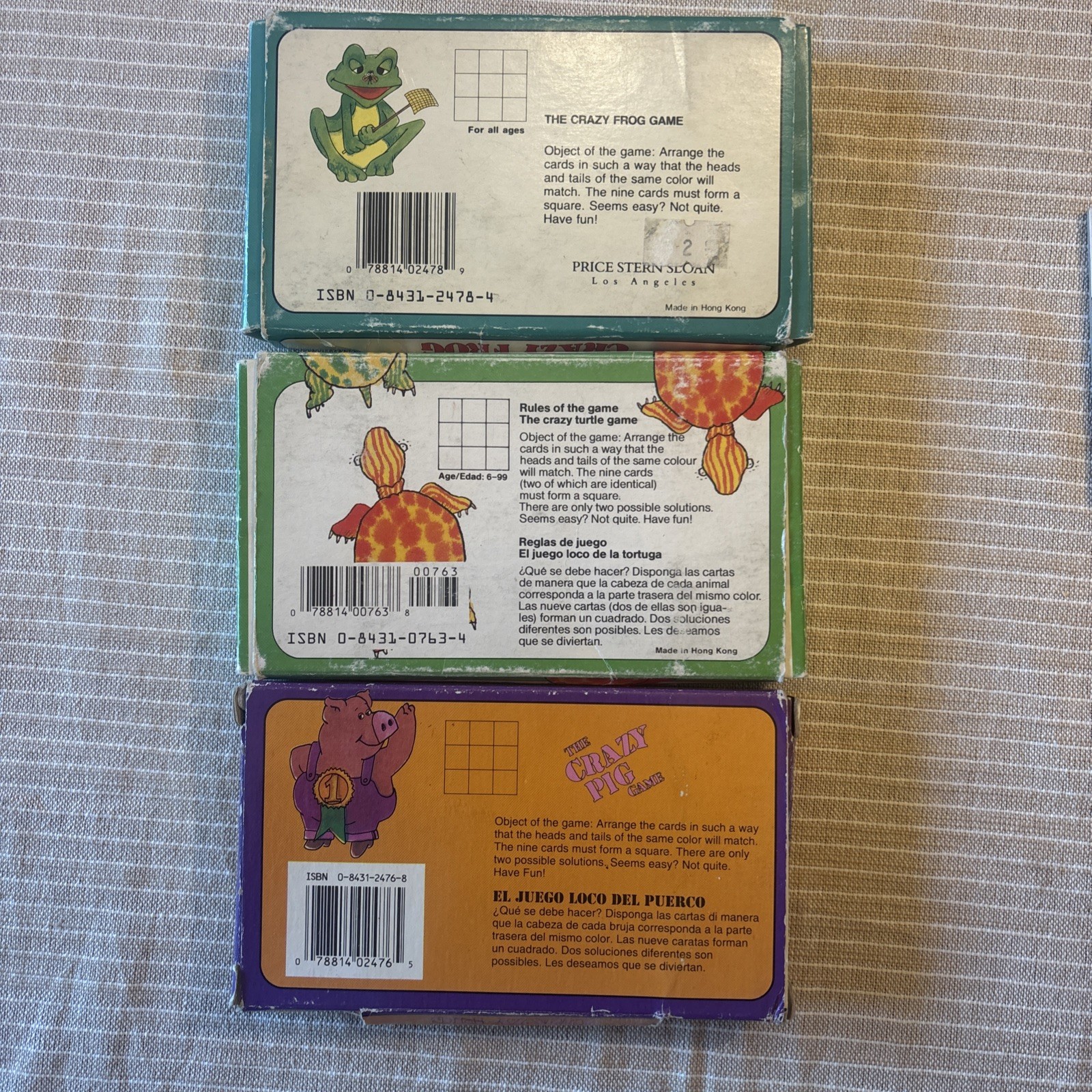 1980s Vintage Games: The Crazy Turtle The Crazy Frog and The Crazy Pig Game