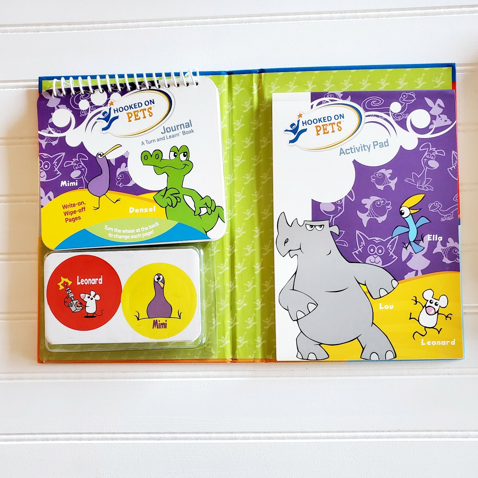 Hooked On Phonics Set Learn About Animals w/ Cartoon Music DVD Activity Pad